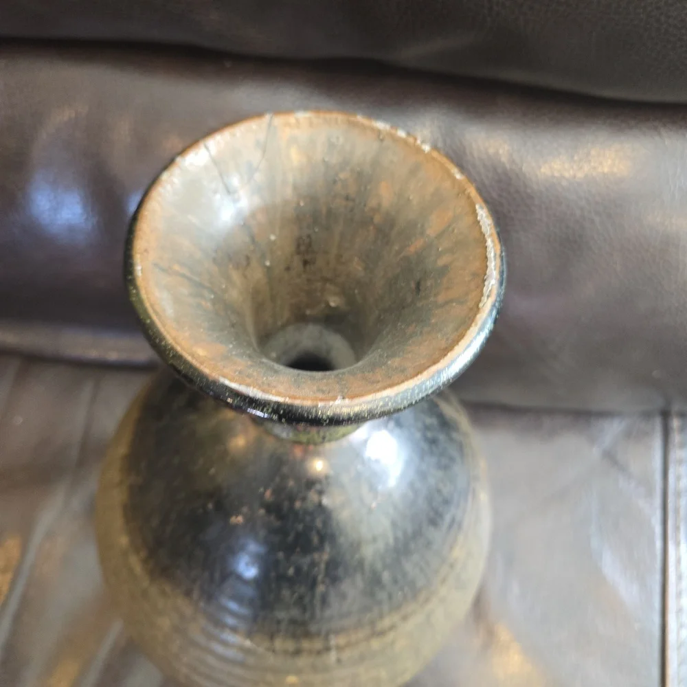 Important Signed Stoneware Ceramic Vase 1972 - Picture 2 of 9